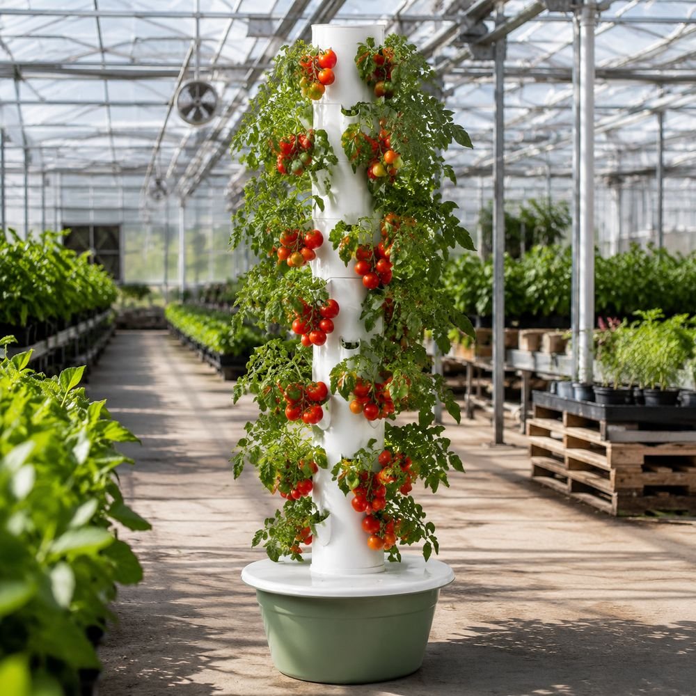 Measuring EC of hydroponic nutrient solution on a tower farm