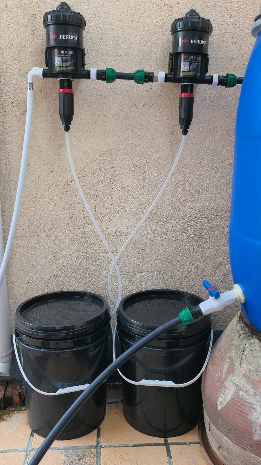 Zoned pump and dosing installation with separated circuits in a commercial tower room